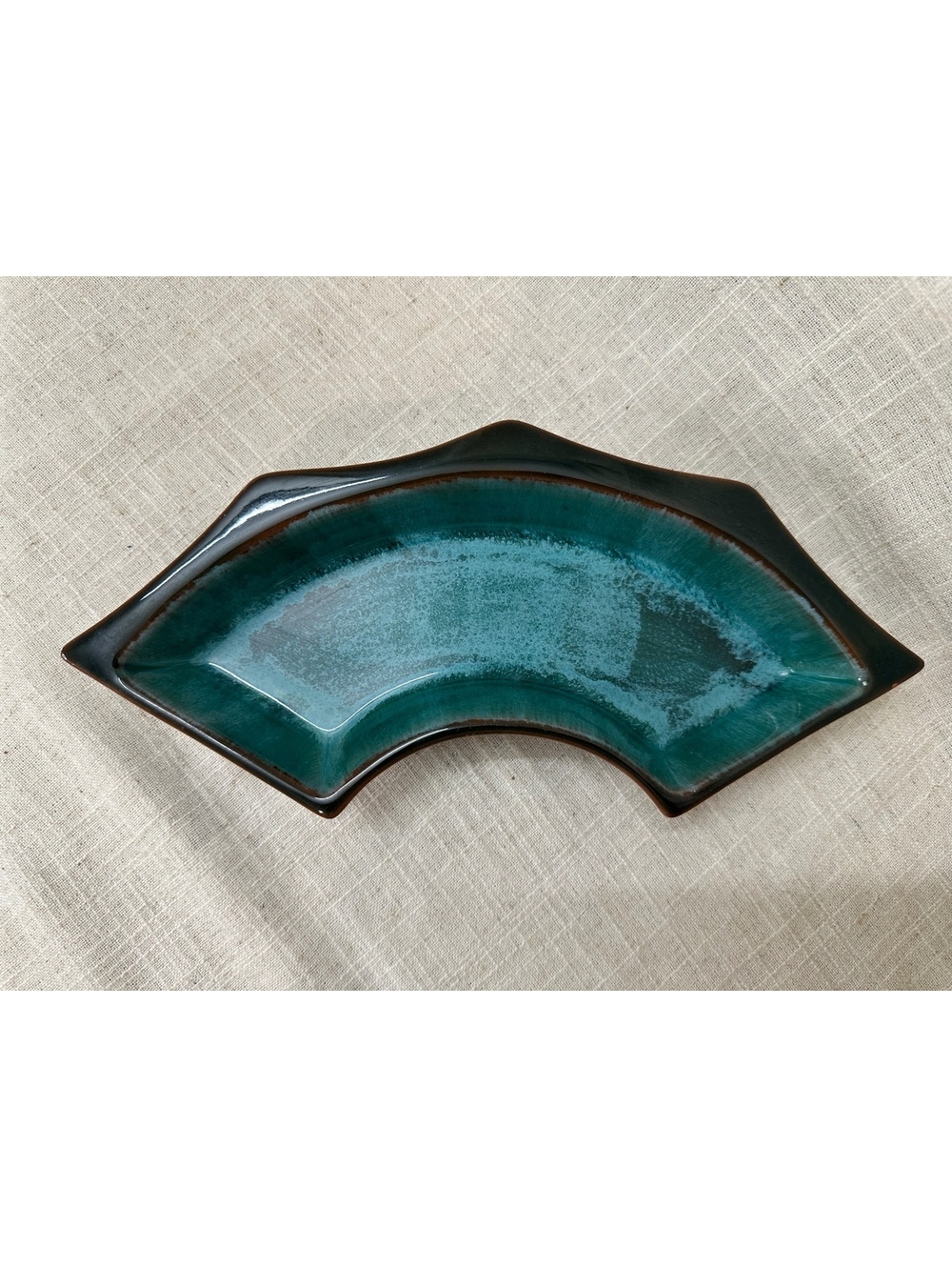 Vintage Blue Mountain Pottery Chip Dip Replacement Canada Green Drip Glaze #3